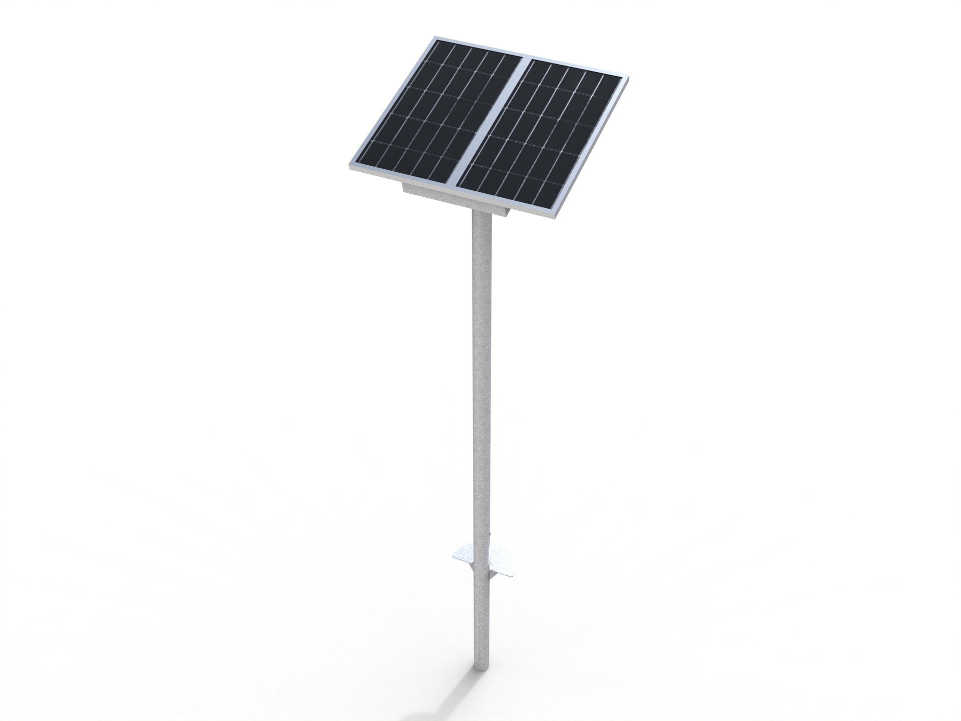 palo fotovoltaico potenza 300w dettaglio testa palo fotovoltaico