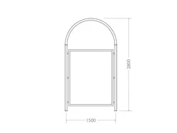 ELI BUS shelter dimension