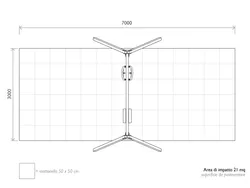 Altalena due posti misti in plastica riciclata dimensioni