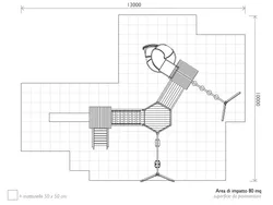 Area di sicurezza Combi esagonale