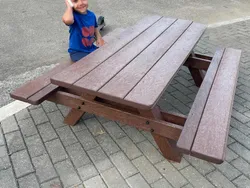 tavolo picnic baby standard strongplast plastica riciclata foto 2.webp