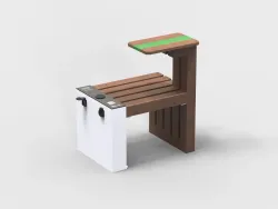 workstation con plastica riciclata smart viva per centri commerciali 2.webp