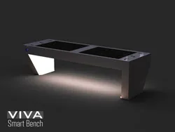 panchina VIVA smart bench senza schienale fotovoltaica hybrid portal hotspot wifi notte.jpg
