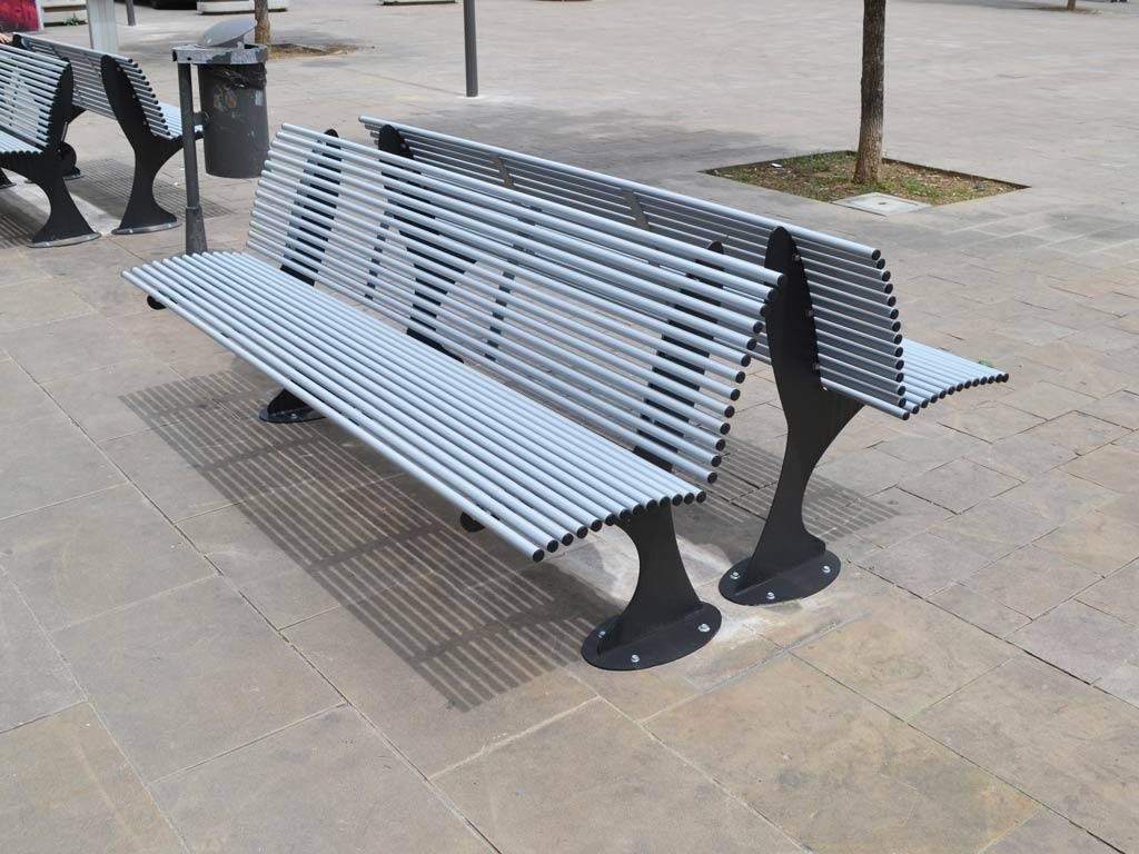 panchina shark e shark smart acciaio verniciato arredo urbano 5.jpg