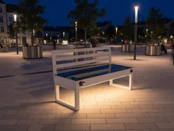 panchina smart L bench con schienale foto3