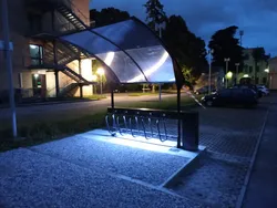university padova bus shelter smat charge ebike scooter.webp
