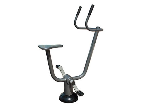 Attrezzatura fitness per parchi in acciaio certificata EN 16630 tipo cyclette bicicletta 