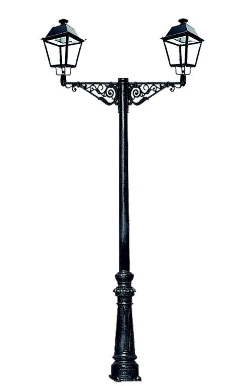 Palo_villa_con_due_lanterne_due_bracci_cablato_led.jpg