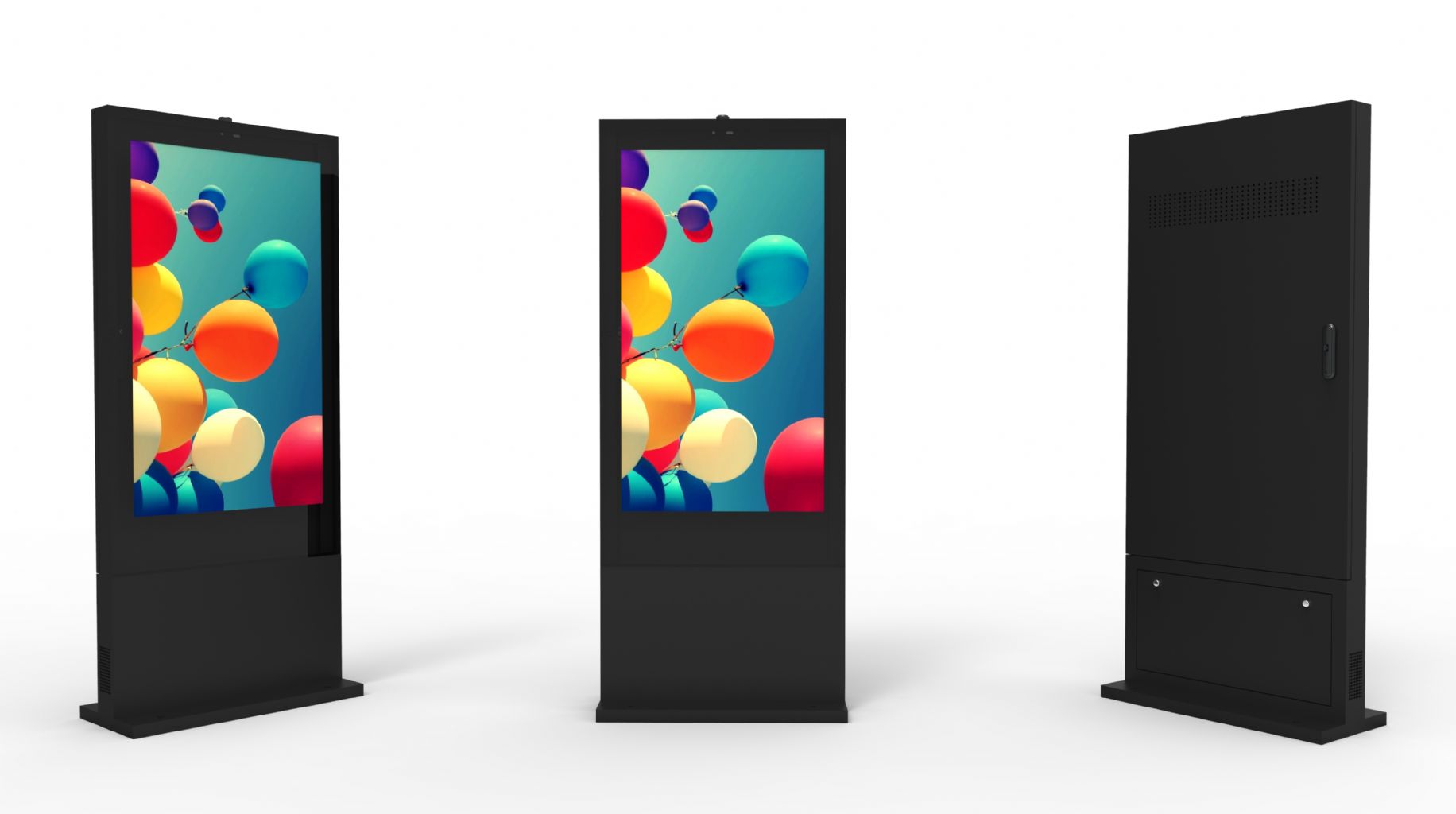 Totem digital signage per esterno con schermo 55 pollici non touch