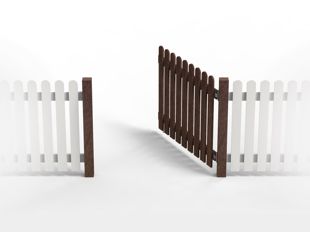 Modulo cancelletto recinzione modello Country in plastica riciclata STRONGPLAST