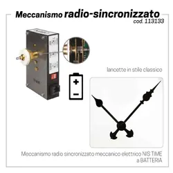 Meccanismo radio sincronizzato a batteria
