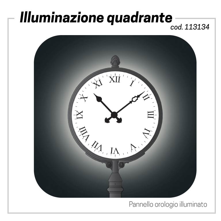 Clock with backlight
