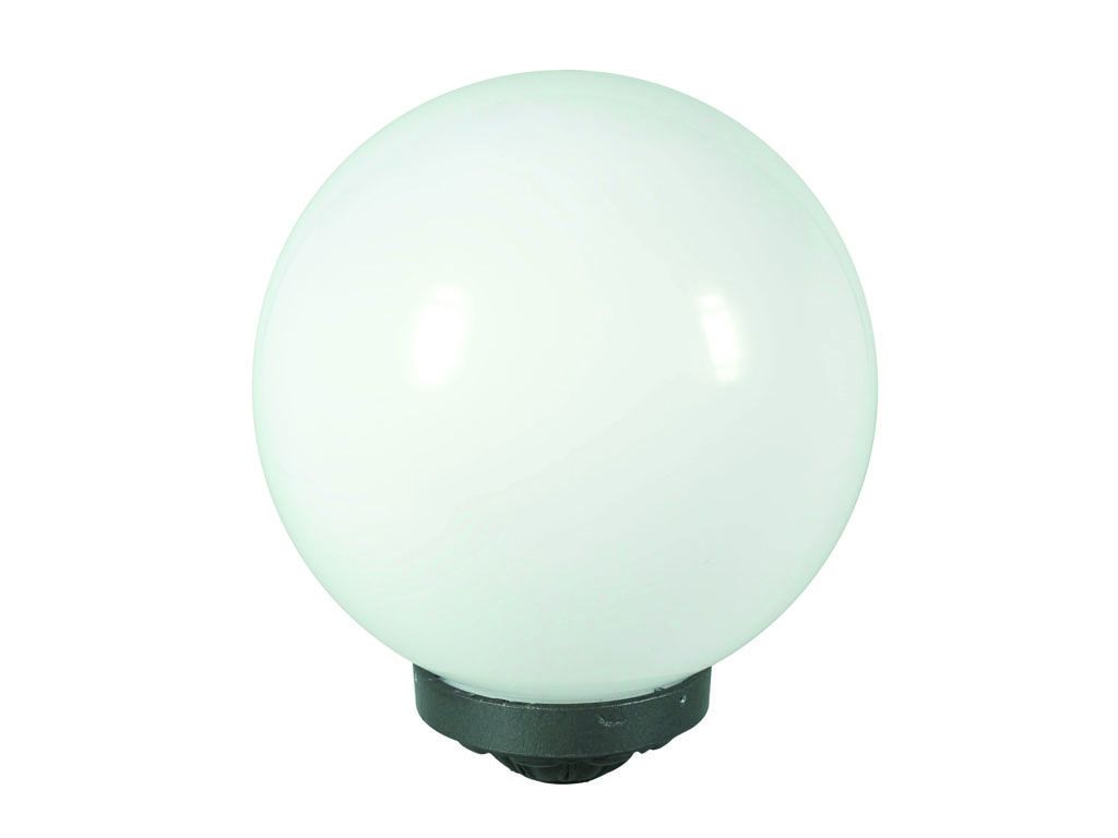 GLOBO per illuminazione in PMMA con porta globo in alluminio