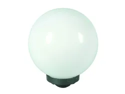 GLOBO per illuminazione in PMMA con porta globo in alluminio