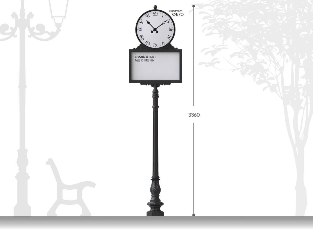 orologio artistico in ghisa con pannello informativo grande.jpg