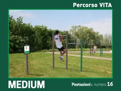 Percurso atletico en plastico recyclado