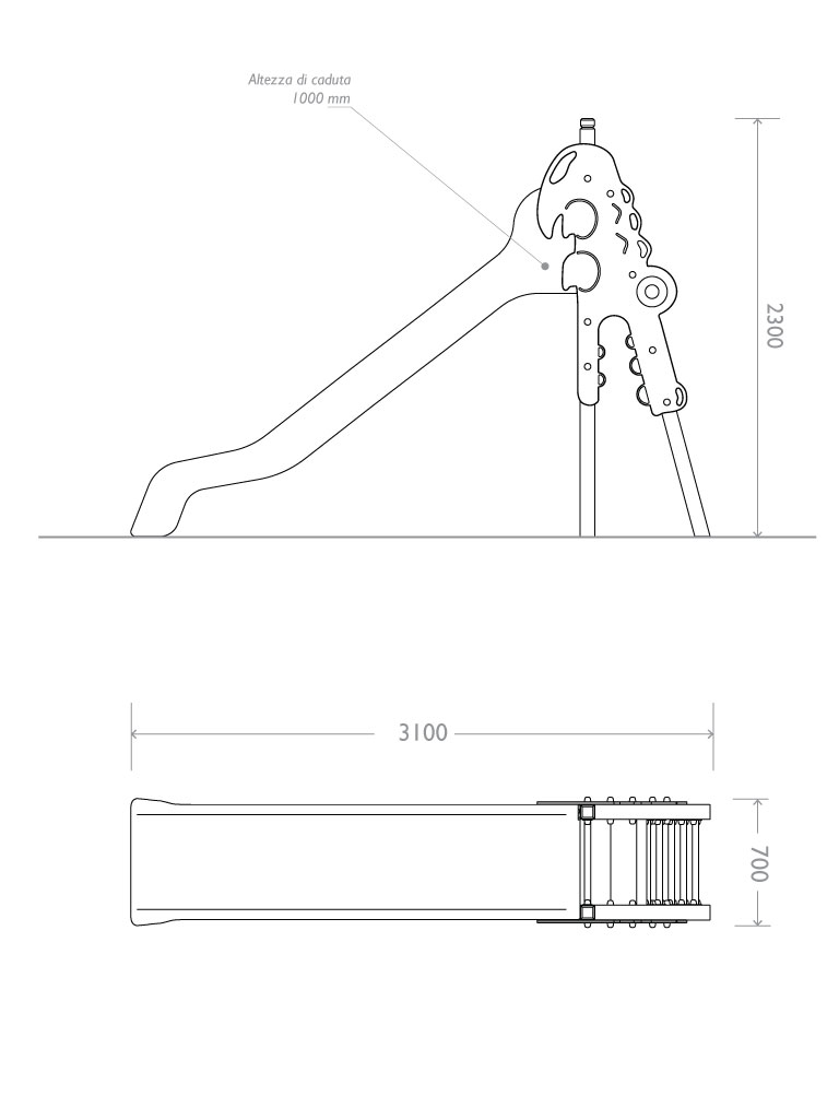 2d torretta scivolo crocodile plastica riciclata strongplast pannelli poiletilene riciclabile.jpg