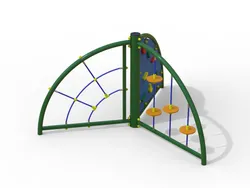 Pannello sensoriale triplo con corda, pannello , dischi 3d