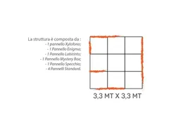 Labirinto in Strongplast   plastica riciclata post consumo 9 pannelli