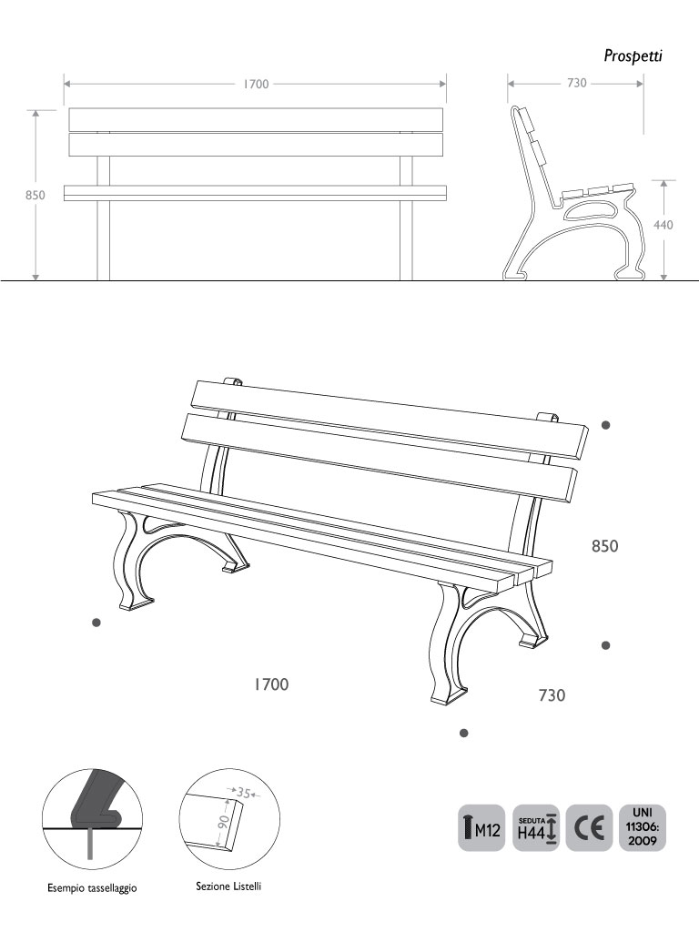 panchina classica legno ghisa firenze misure.jpg