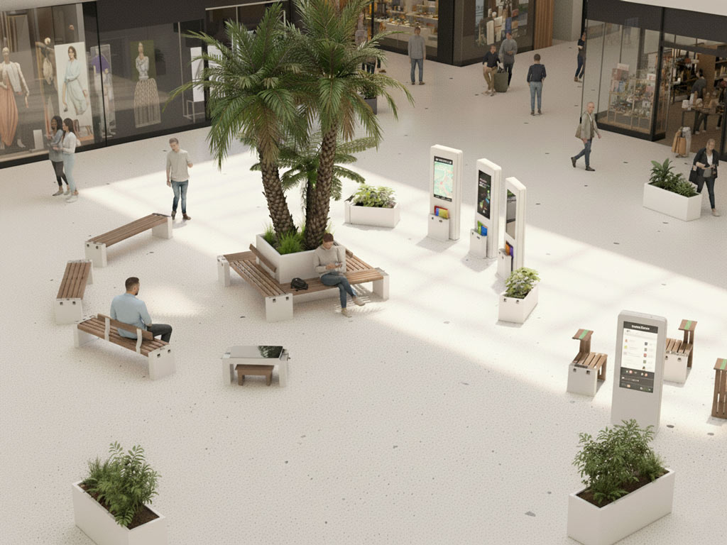 Modular fixtures for shopping malls - Assieme Arredi Smart Viva Per Centri Commerciali Foto3 Assieme Arredi Smart Viva Per Centri Commerciali Foto3