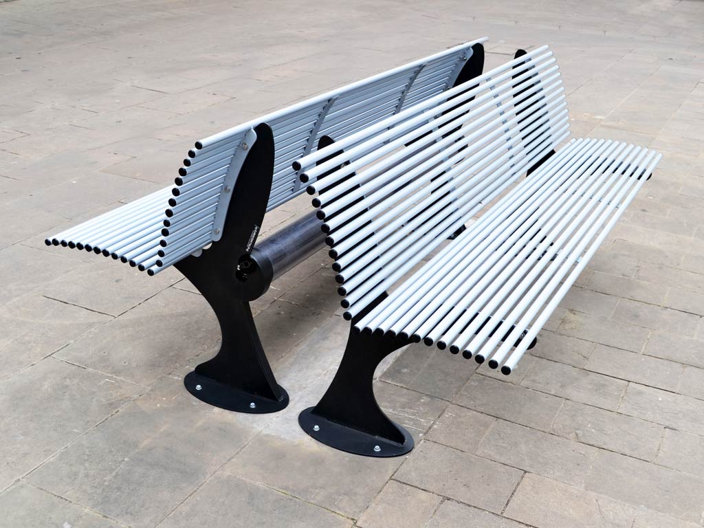 Installazione panchine Shark e Shark Smart presso comune di Campi Bisenzio (FI) - Panchina Shark E Shark Smart Acciaio Verniciato Arredo Urbano 1 Panchina Shark E Shark Smart Acciaio Verniciato Arredo Urbano 1