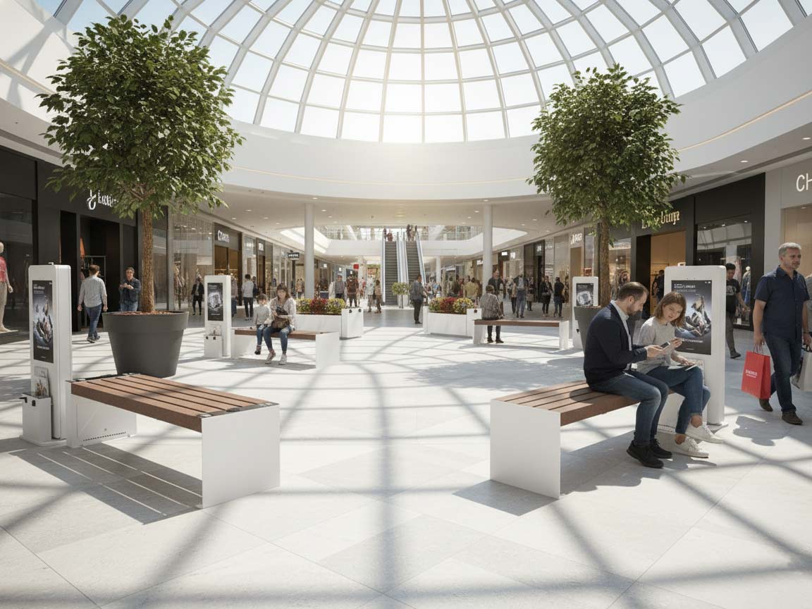 Modular fixtures for shopping malls - Totem In Piazza Interattivo Publicita Smart Viva Per Centri Commerciali Foto2 Totem In Piazza Interattivo Publicita Smart Viva Per Centri Commerciali Foto2